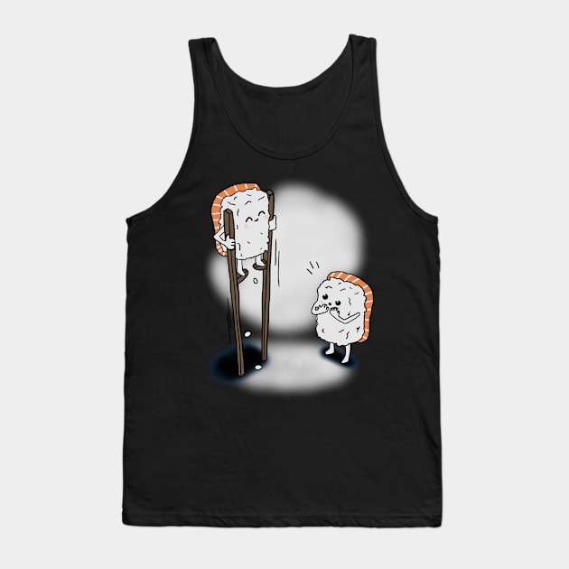 Balancing Sushi Tank Top by skullbox